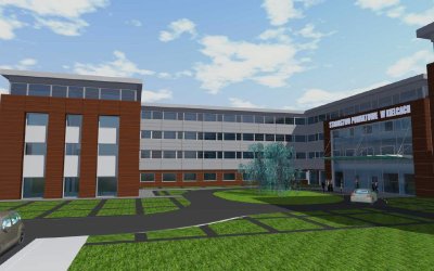 Dorbud chce za 32,2 mln zł dokończyć budowę biurowca Starostwa Powiatowego w Kielcach.