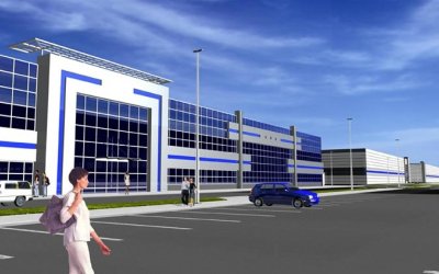 Flextronics przygotowuje wg projektu Polkowski Architektura rozbudowę o ok. 10 tys. m² fabryki w Tczewie