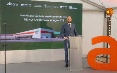 Kajima wykonuje centrum logistyczne Allegro o pow. 27 tys. m²
